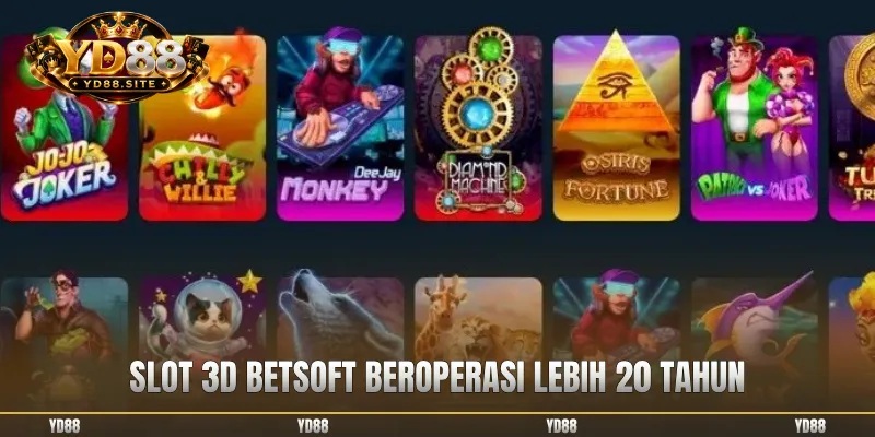 Slot 3D Betsoft beroperasi lebih 20 tahun