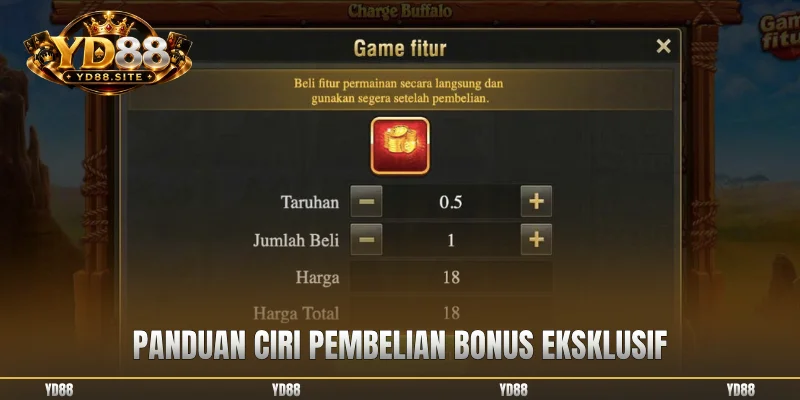 Panduan ciri pembelian bonus eksklusif
