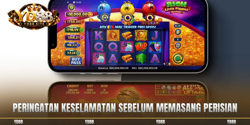 Peringatan keselamatan sebelum memasang perisian