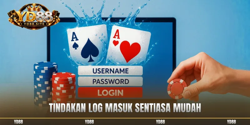 Tindakan log masuk sentiasa mudah