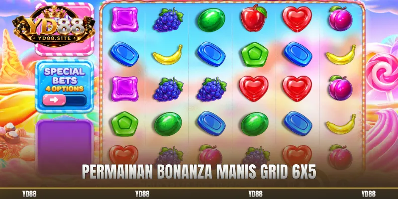 Permainan Bonanza Manis grid 6x5