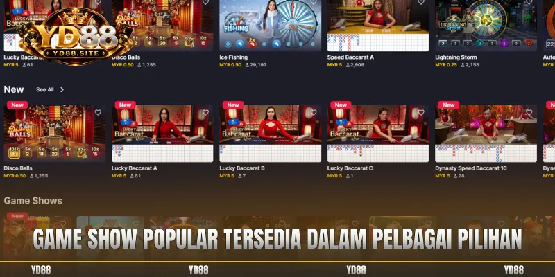 Game show popular tersedia dalam pelbagai pilihan